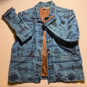 Chico’s Denim Jacket With Embroidery